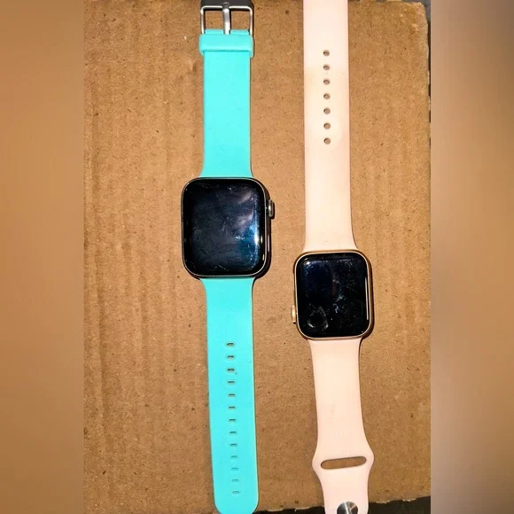 Two Apple Watches Series 5 40mm and 44mm